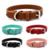 Erschwinglicher Komfort Hunde-/Katzenhalsband aus PU-Leder, verstellbar, Haustier-Zubehör für kleine Hunde, Welpen, Mascotas,