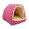 Meerschweinchenbett, Haus, Versteck, Winter, warme Hamsterhöhle für Chinchilla M_pink