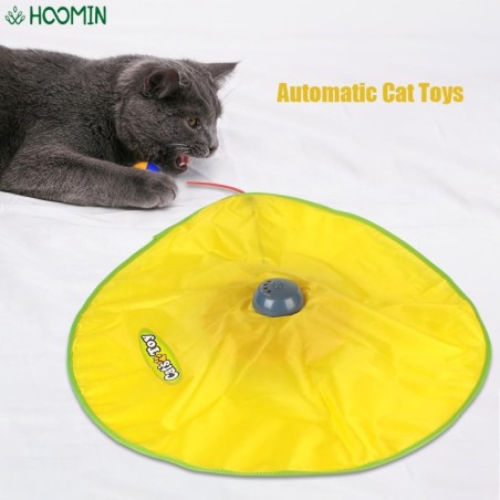 Automatisches interaktives Haustierspielzeug mit 4 Geschwindigkeiten für Katzen und Kätzchen, elektrisches Katzenspielzeug, T