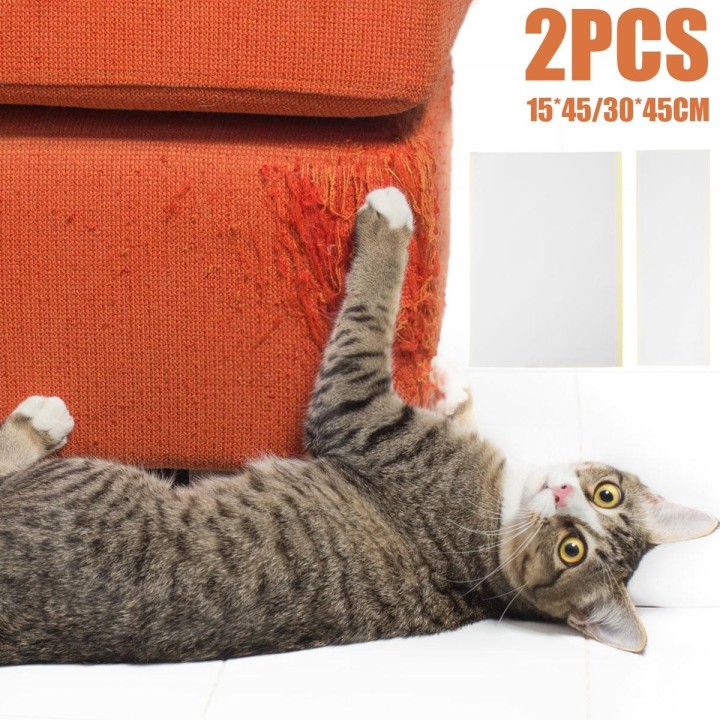 2 Stück Katzenkratzbrett Sofaschaber Abschreckungsband Katzencouch Möbelschutz Selbstklebende Katzenkratzunterlage Schutzabde