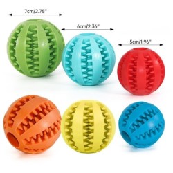 Zahnreinigungs-Snackball aus Gummi für Hunde, unzerstörbares Hundespielzeug für große Hunde, weiches Kauspielzeug für Haustie