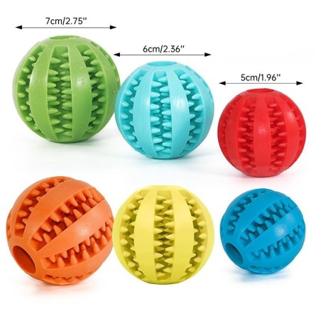Zahnreinigungs-Snackball aus Gummi für Hunde, unzerstörbares Hundespielzeug für große Hunde, weiches Kauspielzeug für Haustie