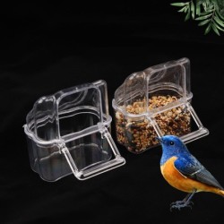 Transparenter Futter- und Wasserspender aus Kunststoff für Vogelkäfige. Einfach zu verwenden und zu reinigen. Sauberes Design