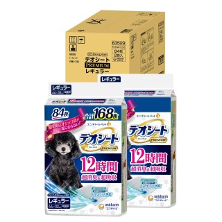 Deosheet PREMIUM super saugfähig 3 Regular 168 Blätter Blätter x Toilettenblatt für Hunde 12 Stunden desodorierend/super (für