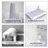 Katzentoilette mit Gitter, Hundetrainingspfanne, Käfig mit Toilettenschale, Tiertoilette für Hunde, Hamster, Small weiß