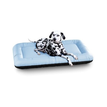 Knuffelwuff Wasserfestes In und Outdoor Hundebett Lucky Color Edition aus Nylongewebe blau XL