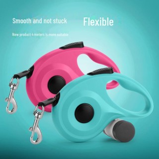 Automatisch einziehbare Hundeleine für kleine und mittelgroße Hunde – Seil und Kette zum Spazierengehen mit Haustieren im Fre