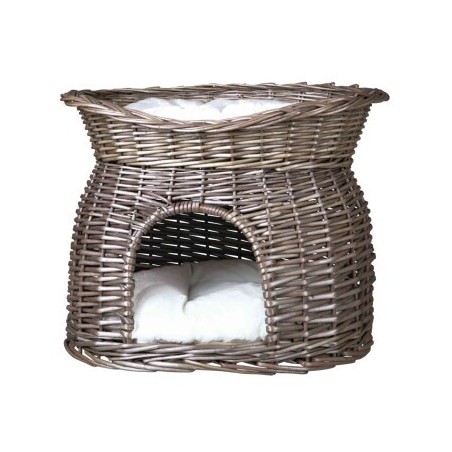 Trixie Korbhöhle mit Liegedach grau 37 cm, 43 cm, 37 cm