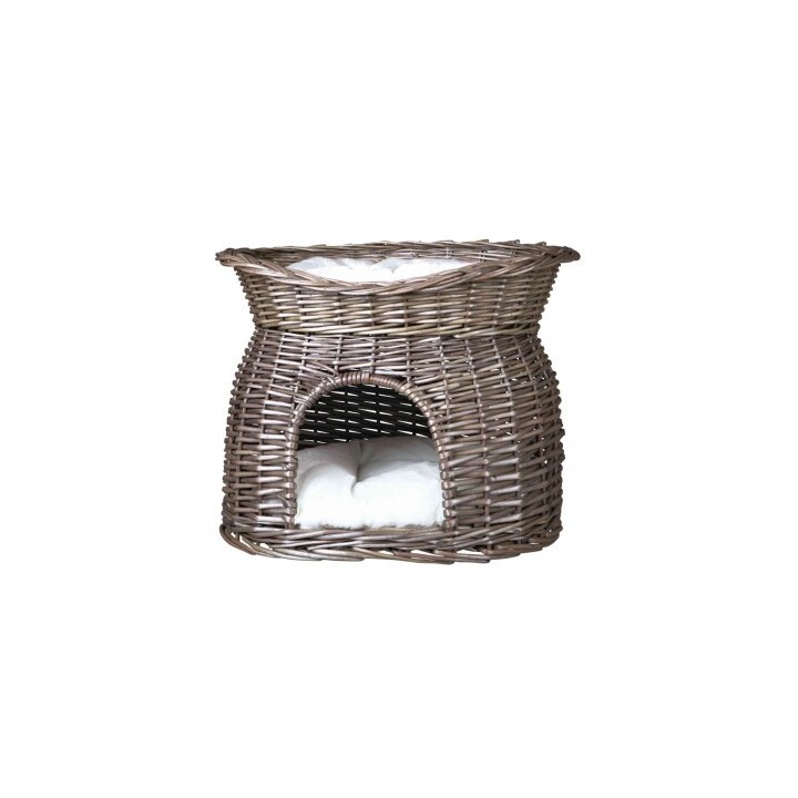 Trixie Korbhöhle mit Liegedach grau 37 cm, 43 cm, 37 cm