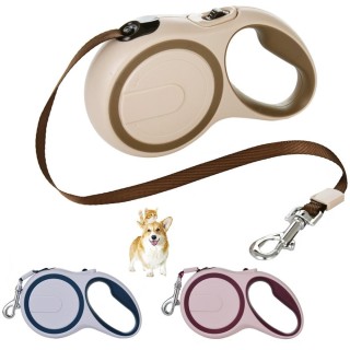 3 m 5 m Hundeleine fürs Wandern, einziehbares Nylonmaterial, langlebiges, solides Welpenseil für kleine, mittelgroße und groß