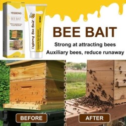 60 ml Bienenköder, ganz natürlich, breite Verteilungscreme, Bienenlockstoff, Bienenstock, Imkereibedarf für den Garten 60ML