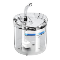 Katzen-Wasserbrunnenspender, automatischer Trinkbrunnen für Haustiere transparent
