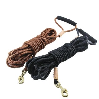 Hundetrainingsleine, Seil, Hundekontrollschnur, leicht, klein/mittelgroß, Hunde-Tracking-Leinen, Farbe Schwarz/Rot, lange Hun