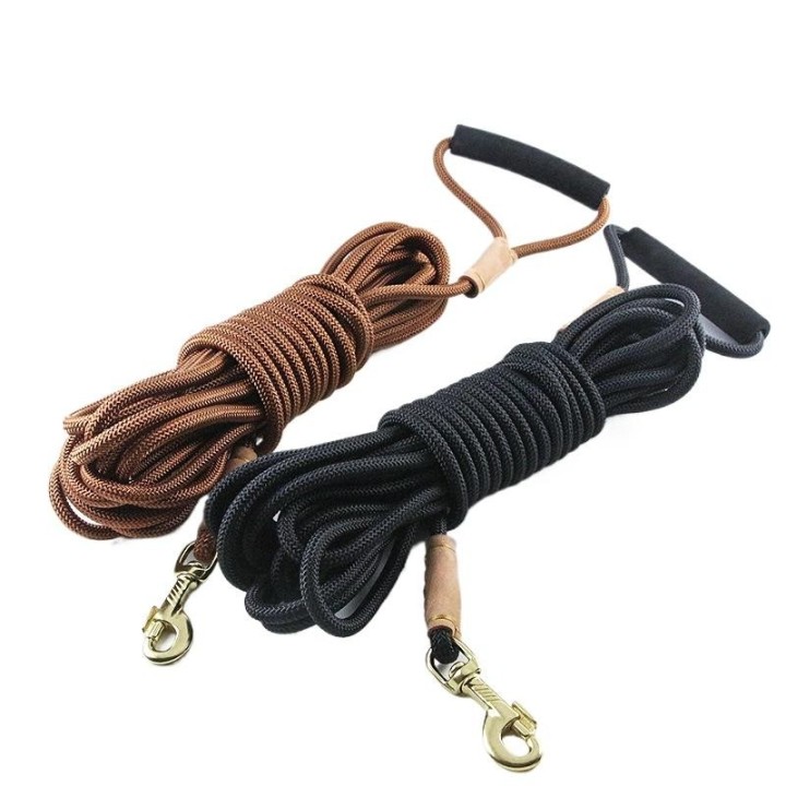 Hundetrainingsleine, Seil, Hundekontrollschnur, leicht, klein/mittelgroß, Hunde-Tracking-Leinen, Farbe Schwarz/Rot, lange Hun