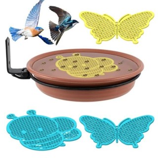 Bienenwasser-Futterspender für den Außenbereich, Gartendekoration, schwimmende Bienen-Schmetterlings-Trinkstation für Bestäub