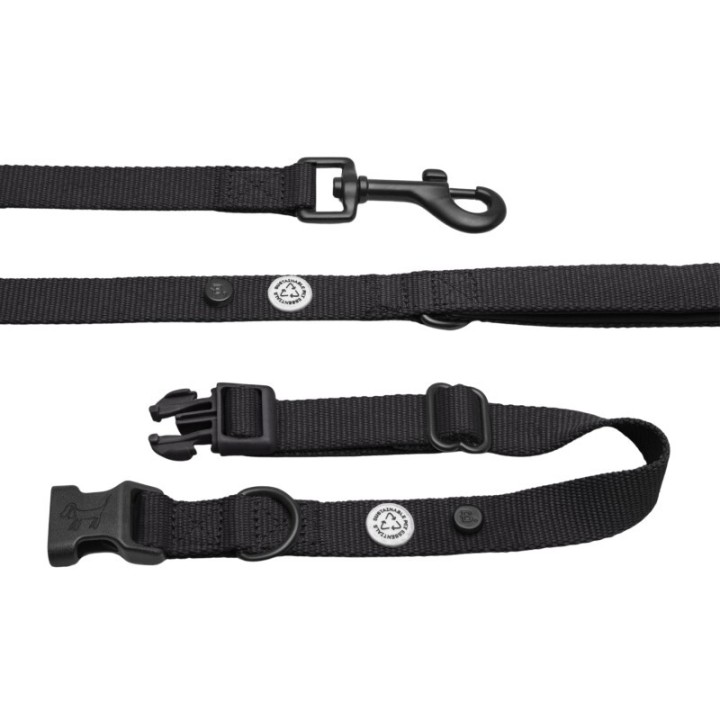 Barkalot Hundehalsband-Auslaufset schwarz S