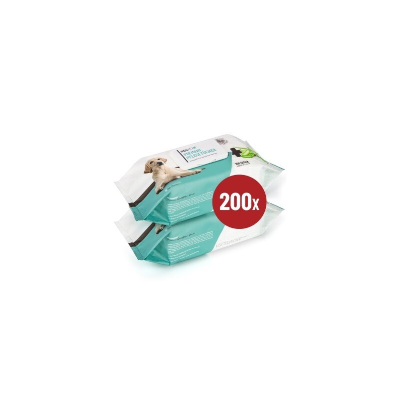 REAVET Premium Pflegetücher 2 x 100 Stück | Big Pack