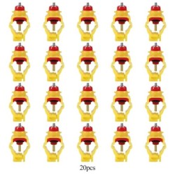 20 teile/paket Automatische Huhn Feeder Nippel Ente Geflügel Wasser Trinken Dispenser für 20mm Rohr