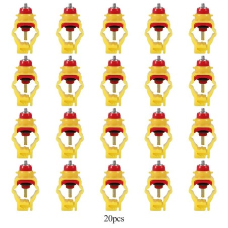 20 teile/paket Automatische Huhn Feeder Nippel Ente Geflügel Wasser Trinken Dispenser für 20mm Rohr