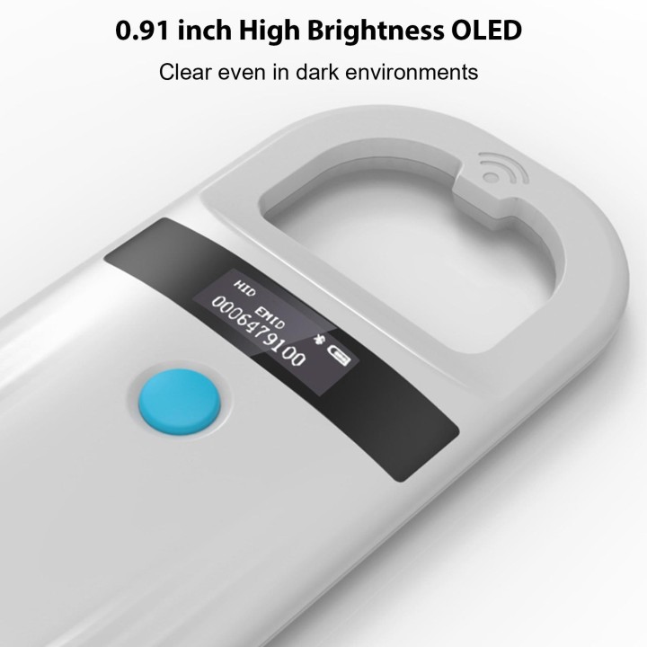 Mikrochip-Scanner für Haustiere Bt 4.0 OLED-Display speichert 128 Daten für das Kleintiermanagement With BT schwarz