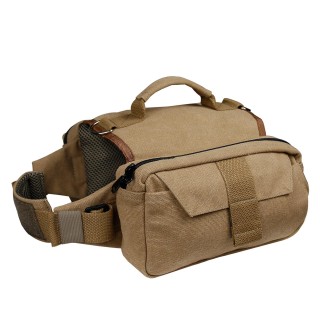 Hunderucksack für Outdoor-Camping, taktischer Haustierrucksack – langlebiges Material, atmungsaktives Design M khaki