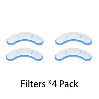 Katzenwasserbrunnen filtert automatischen großen Hundewasserbrunnen Haustiertrinkbrunnenwasser 4 Pack weiß/blau