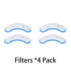 Katzenwasserbrunnen filtert automatischen großen Hundewasserbrunnen Haustiertrinkbrunnenwasser 4 Pack weiß/blau