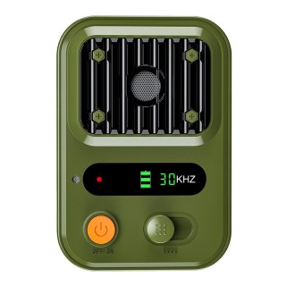 Ultraschall-Hundeabwehrgerät, Hundebell-Abschreckungsgeräte, wasserdicht, wiederaufladbar, tragbar, drei Modi grün