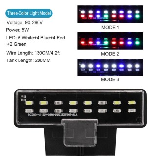LED Aquarium Licht Mini Ultradünne Clip-on Aquarium Beleuchtung Hohe Helligkeit Clip-on Licht für two-color light EU plug