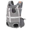 Taktischer Rucksack für Haustiere im Freien, Haustier-Hundeträger-Rucksäcke, verstellbare Hunde-Rucksack-Trägerbeine grau