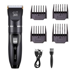 Haustierpflege-Haarschneidemaschine, Haarschneider, geräuscharm, für Hunde, Katzen, Kaninchen, Haarschneider, Babyhaare goldg