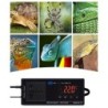 Digitaler Temperaturregler Thermostat Auslass Reptilienthermostat gesteuert mit Heizung & US Plug schwarz