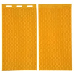 2 Stück 5,4 mm Bienenwachs-Pressform DIY Gummikamm-Fundamentblatt Bienenzuchtzubehör Gelb