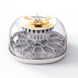 Eierbrutkasten zum Schlüpfen mit automatischem Eierdrehen, LED-Ei-Testlampe, transparenter Deckel, leicht zu waschen 12 EU Pl