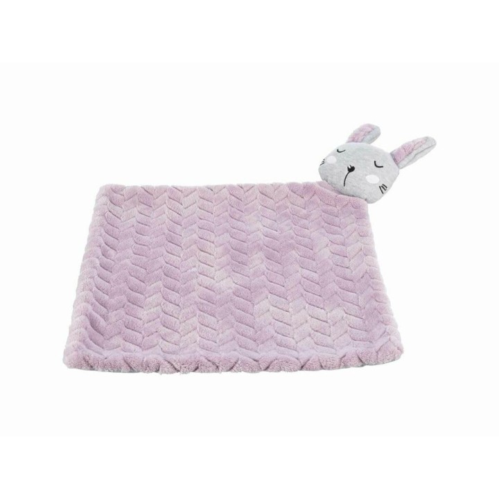 Trixie Junior Manta con conejo para cachorros, 55 × 40 cm, lila claro/gris claro