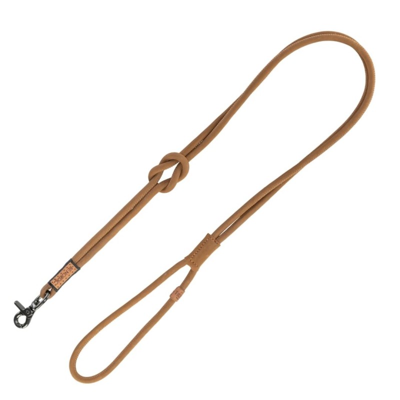 BE NORDIC Correa Cuero XS-L: 1.20 m/ 8 mm, Marrón