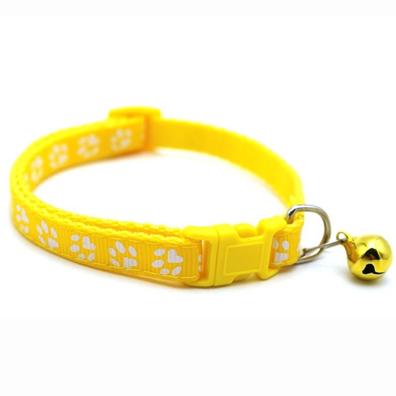 1 Stück Buntes Haustiermuster Kleines Hunde- und Katzenhalsband mit Glöckchen Verstellbare Fliegen Hundefliegen DIY Band Haus