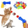 Katzenspielzeugpistole, Plüschball, Plüschball, Schießpistole, interaktives Training, selbstentspannendes Katzenspielzeug, el