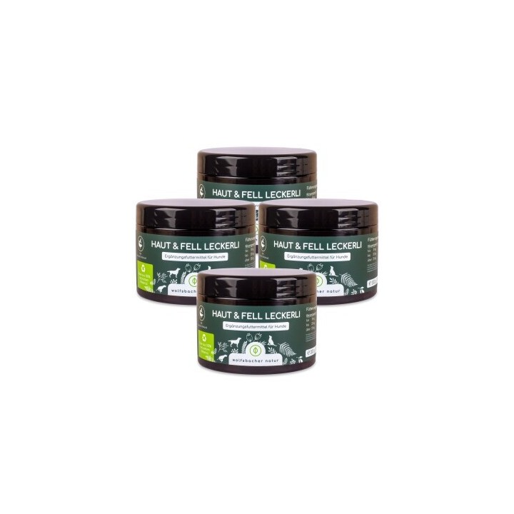 Wolfsbacher Natur Haut & Fell Leckerli 4x