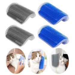 Katzenecken-Reibbürste, Selbstschutz-Katzenkratz-Hi-Massagebürste, Bürste zum Entfernen schwimmender Haare, guter Kamm, saube