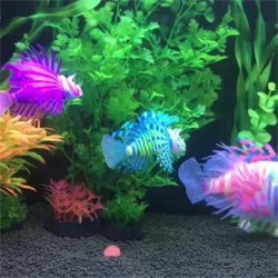 1/2/3PCS Landschaftsbau Dekoration Schöne Die Visuelle Wirkung Ist Sehr Gute Lila Blau Fisch Und Wasser Produkte