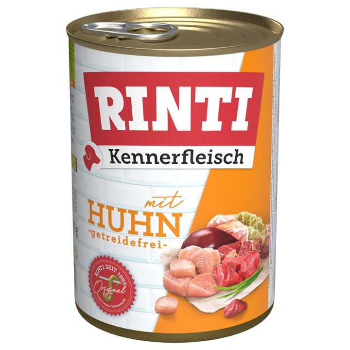 Sparpaket RINTI Kennerfleisch 24 x 400 g - Huhn