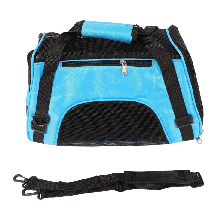 Haustier-Reiseträger, tragbar, leicht, großer Raum, atmungsaktives Mesh, zusammenklappbarer Katzenträger für