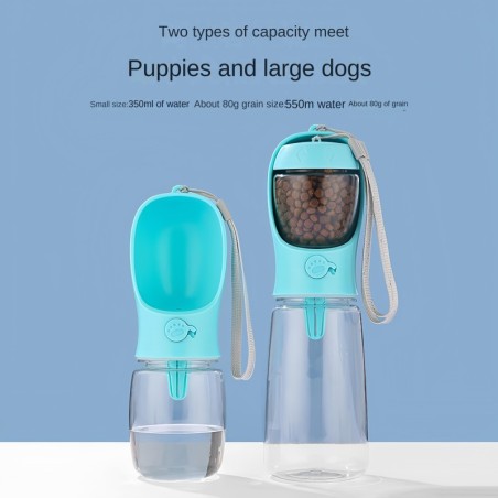 Tragbares Futter- und Wasserzubehör für Hunde und Katzen, tragbares Material in Lebensmittelqualität, Wasserbecher für Hunde