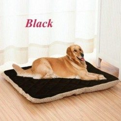 M-3XL Große Hunde Kleine Hunde Katzen Welpenkissen 8 Farben Katzenbett Weiches Plüsch-Hundebett M schwarz