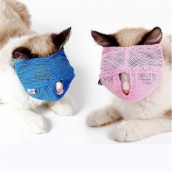 Maulkörbe für Katzen gegen Bisse, atmungsaktives Mesh, Reisewerkzeug für Katzen, Bad, Schönheitspflege, Zubehör, Badetasche f