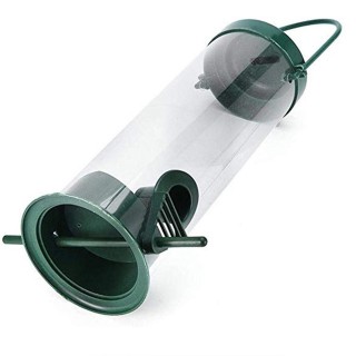 Vogelfutterspender, hängender Futterspender, Papageien-Futterbox für den Balkon im Freien grün