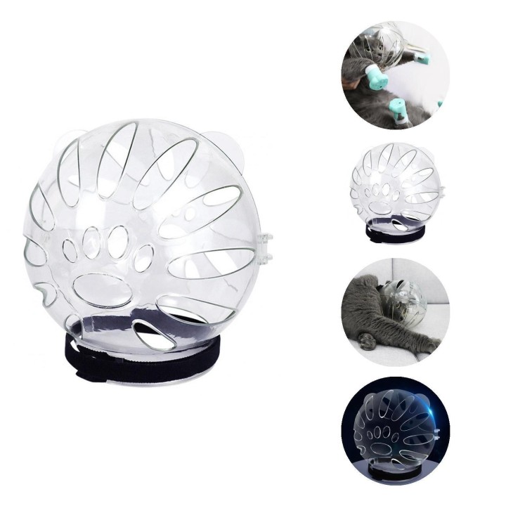 Katzenmaulkorb, langlebig, großer Raum, Katzenkopfform, kratzfest, für Haustierzubehör, Haustierkatze, transparenter Pflegema