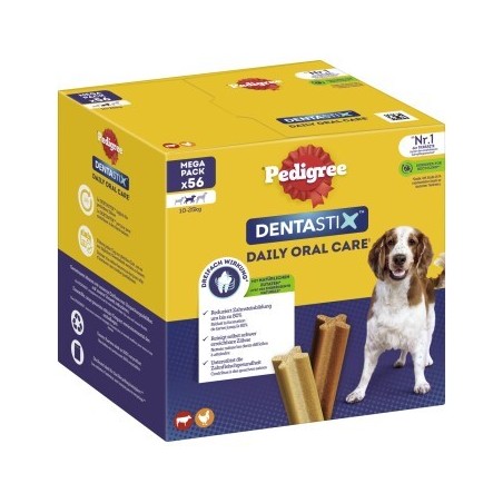 Pedigree Zahnpflege Dentastix Multipack für mittelgroße Hunde 56 Stück