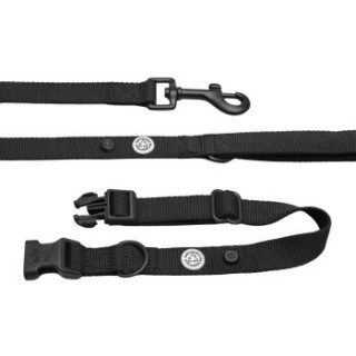 Barkalot Hundehalsband-Auslaufset schwarz M